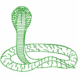 Snake Embroidery Design 4